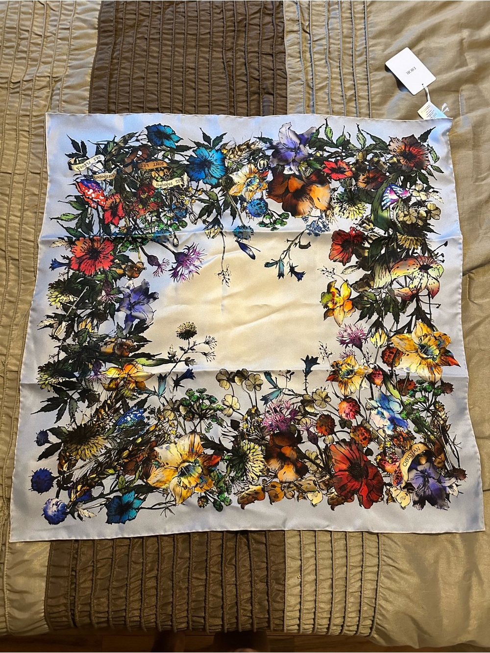 Dior D-Millefiori 70 Silk Scarf. Artist Pietro Ruffo